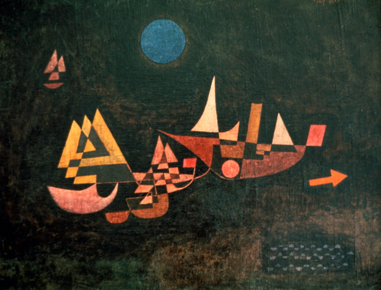 船只离开，1927年 作者 保罗·克莱