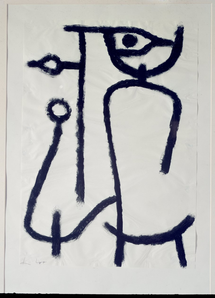 女人在一边（绘画，20世纪） 作者 保罗·克莱