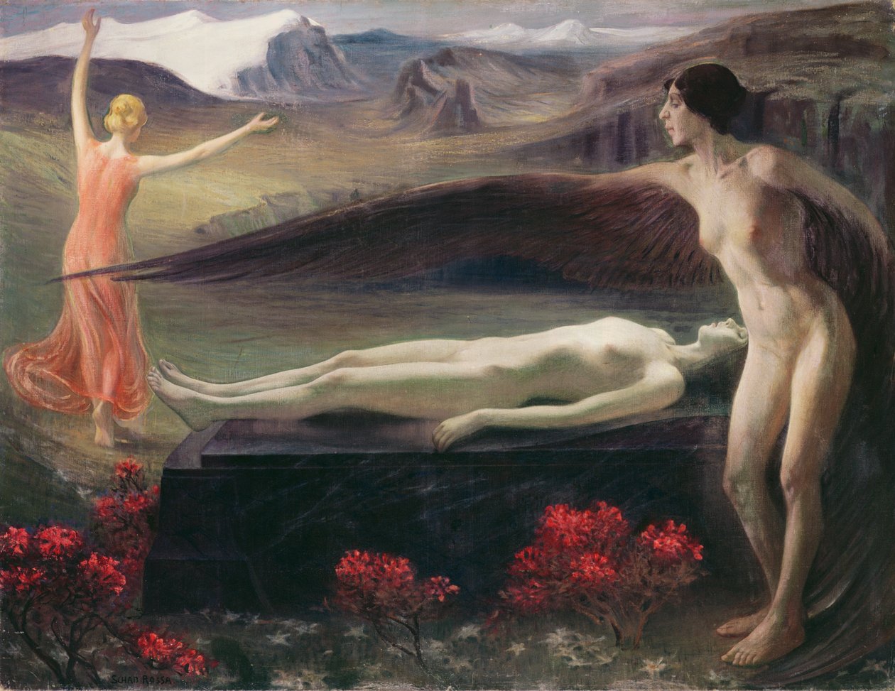 妇女在一个景观 作者 保罗·沙德·罗萨（Paul Schad Rossa）