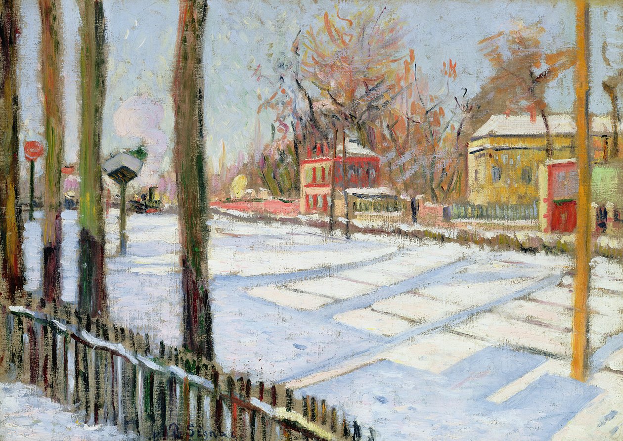 雪，伍德，1886年 作者 保罗·西尼亚克