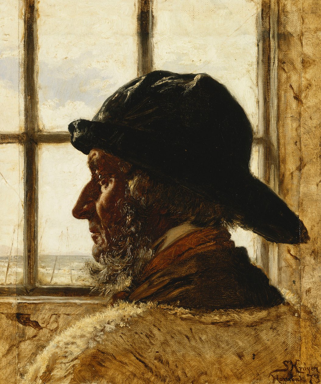 老渔夫，1873年 作者 Peder Severin Krøyer