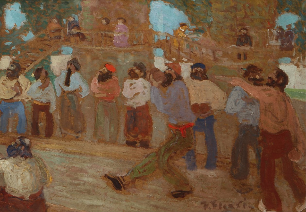 Bocce法院 作者 佩德罗·菲加里（Pedro Figari）
