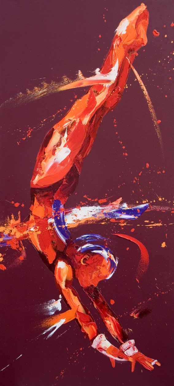 Gymnast Five, 2011 (oil on canvas) 作者 潘妮·沃登（Penny Warden）