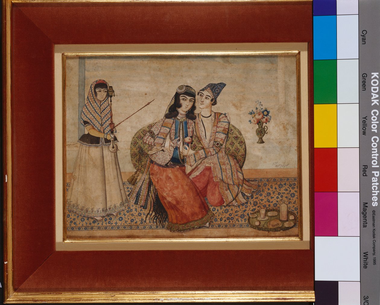 两个恋人，1838年 作者 波斯学校