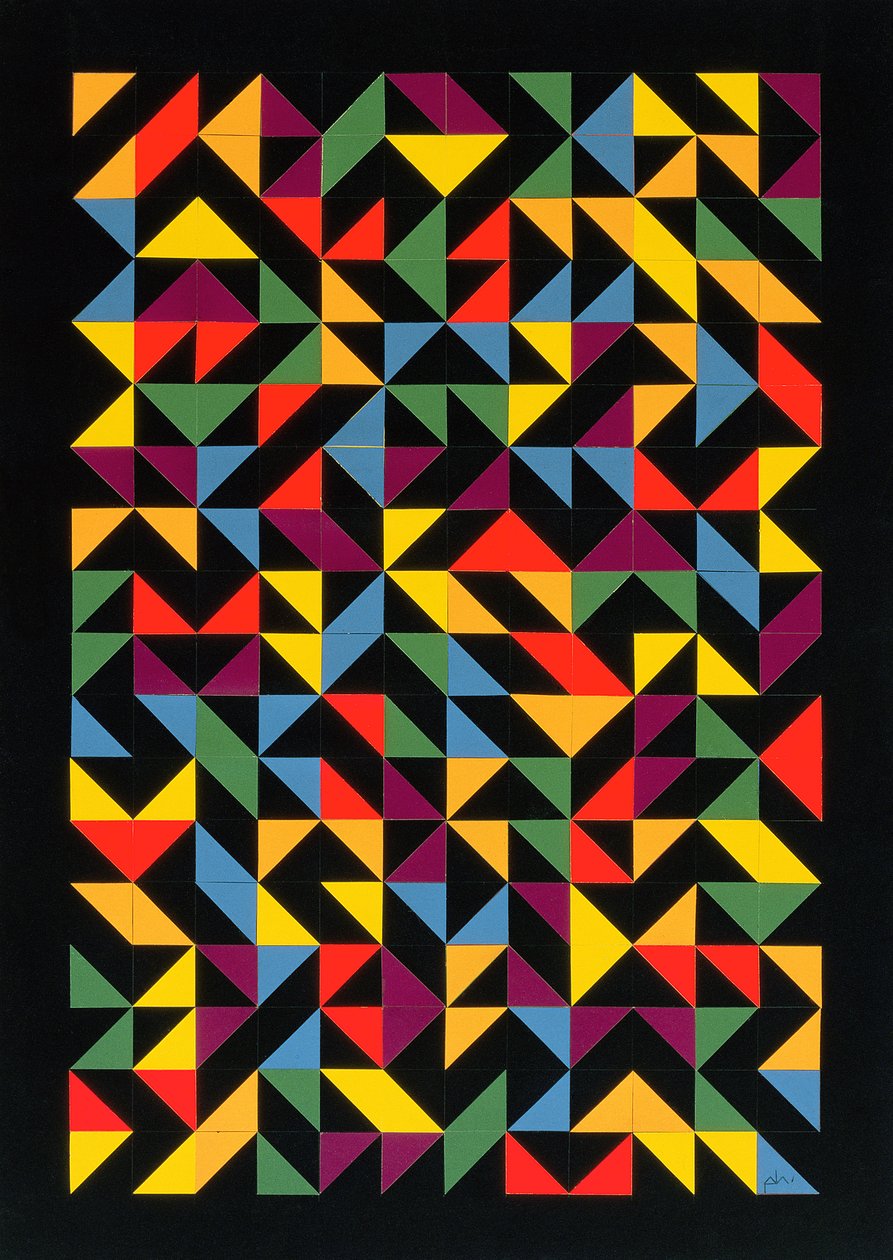 3x36 Permutations，1986（纸上拼贴） 作者 彼得麦克卢尔
