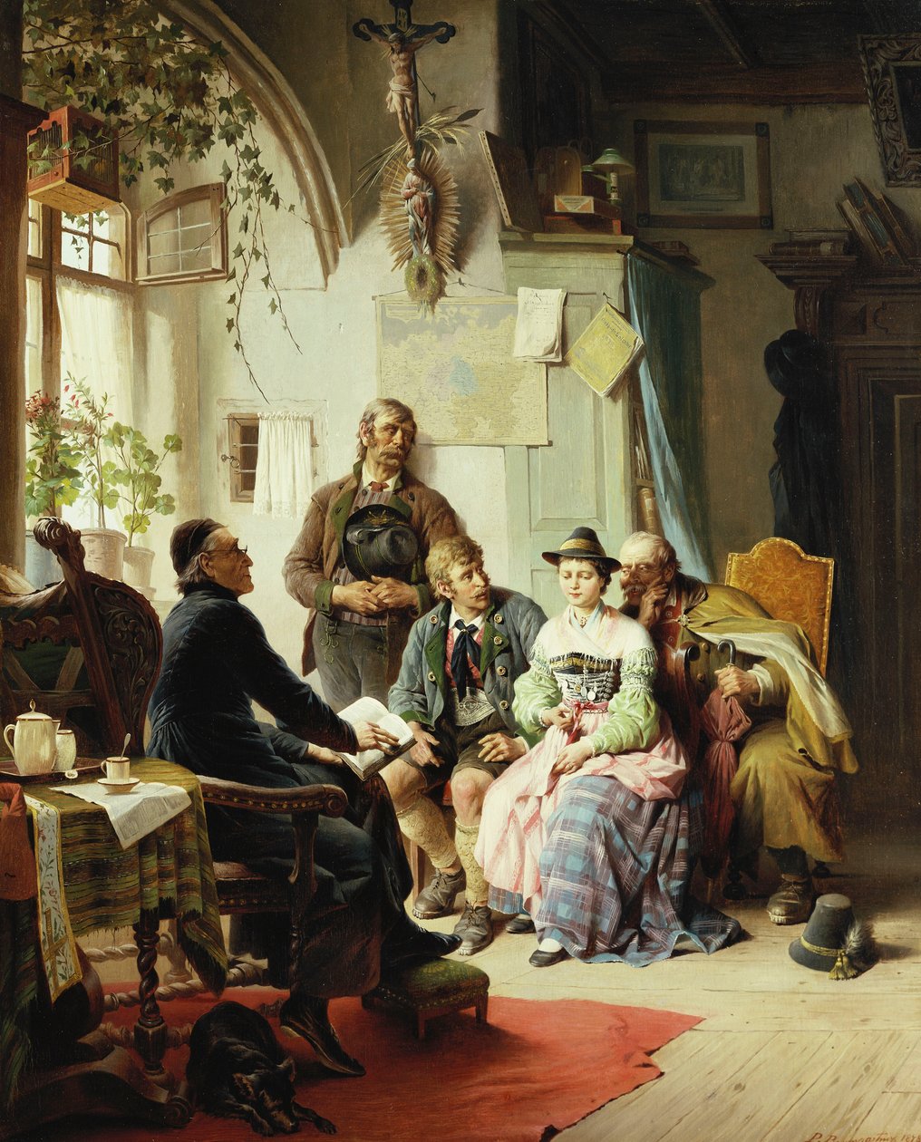 结婚说明，1878年 作者 彼得·鲍姆加特纳