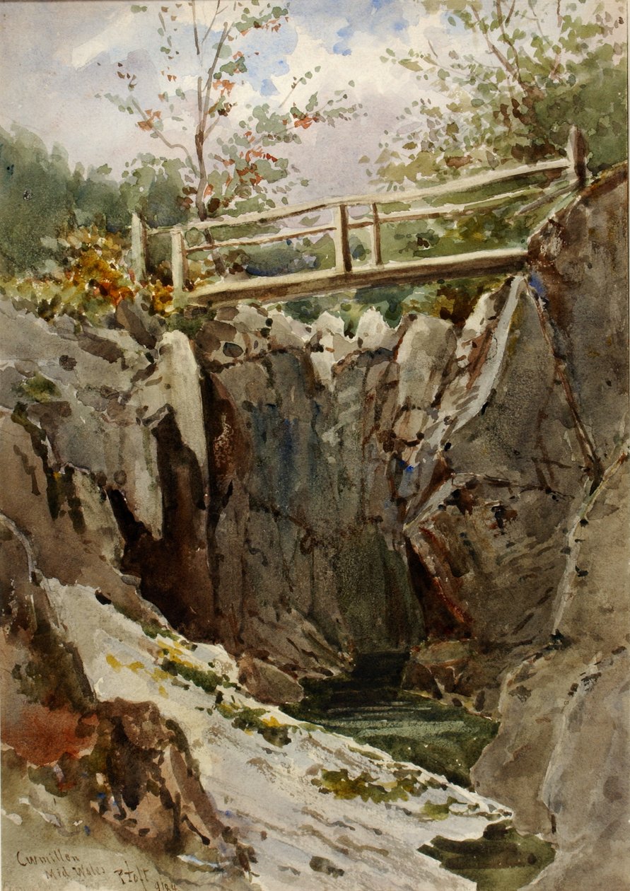 库米伦，中威尔士，1884年。 作者 彼得·托夫特
