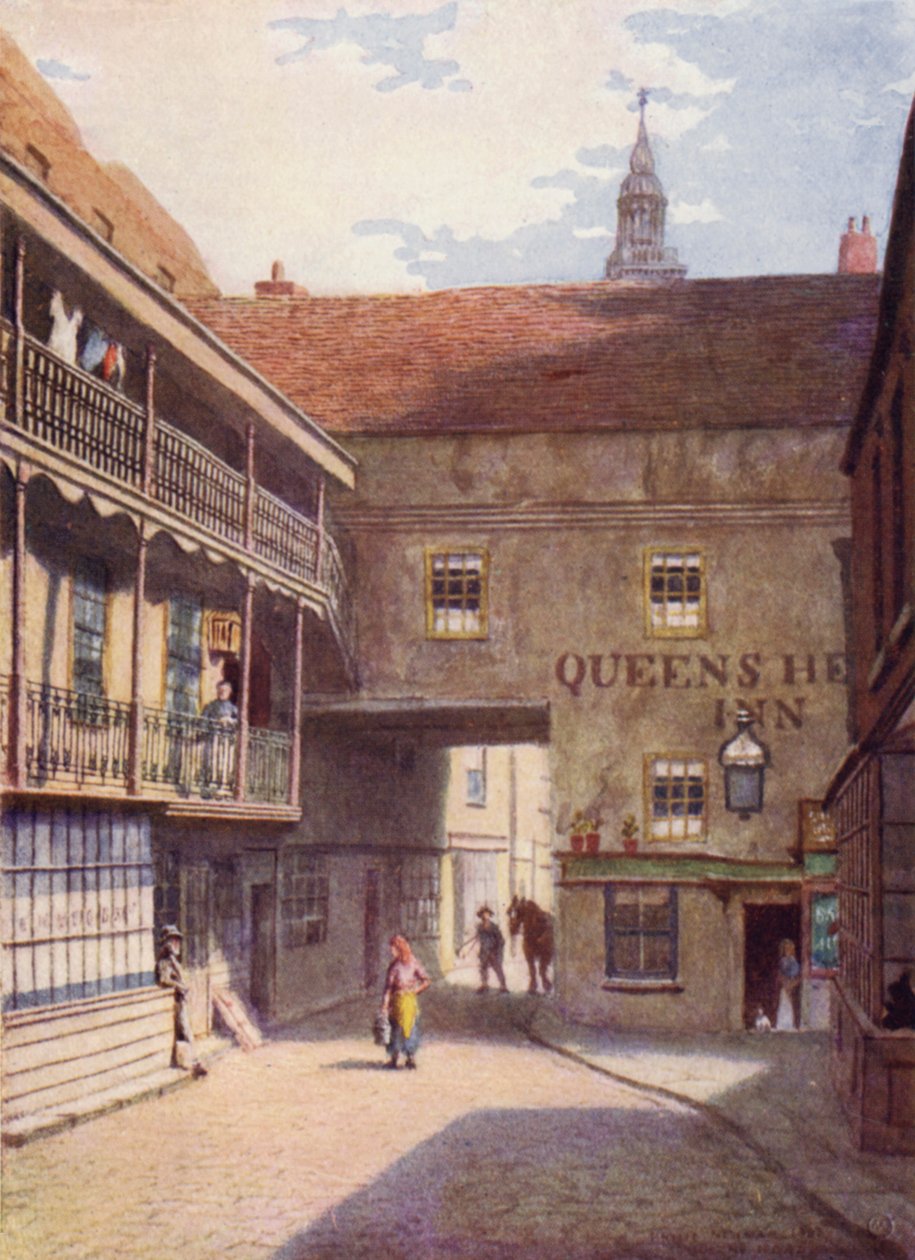 Queens Head Inn，Southwark，1883 作者 菲利普·诺曼