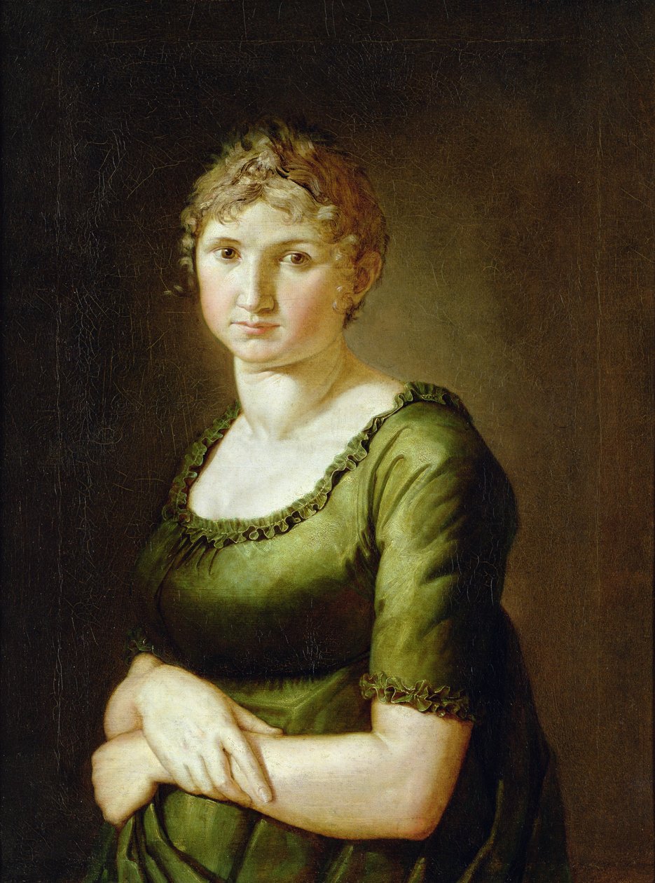 Pauline Runge（1785-1881）是艺术家的妻子，1805年 作者 菲利普·奥托·朗格
