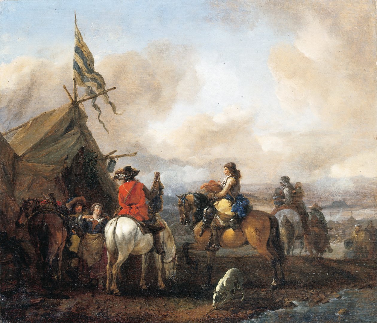 骑兵军营 作者 飞利浦Wouwerman