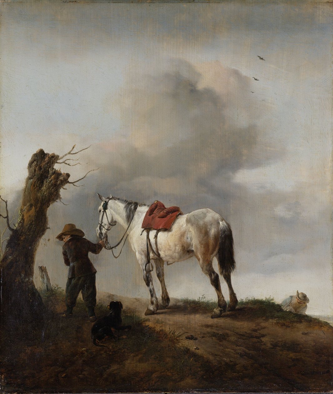 灰马，c.1646 作者 飞利浦Wouwerman