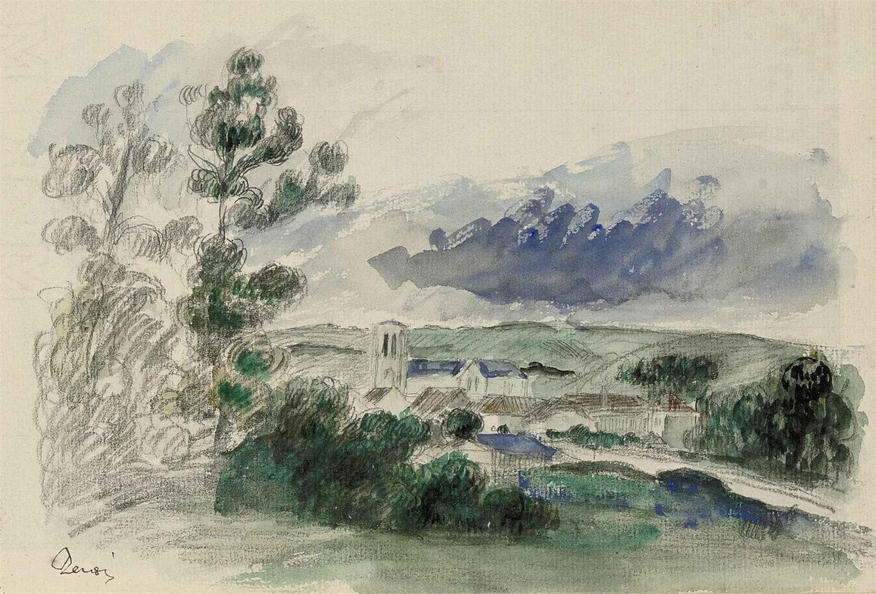 村 作者 皮埃尔·奥古斯特·雷诺阿