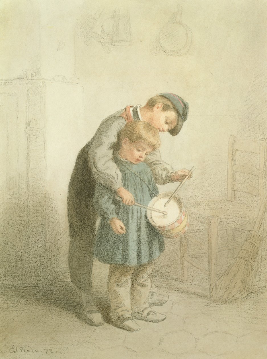 小鼓手，1872年 作者 皮埃尔·爱德华·弗雷尔