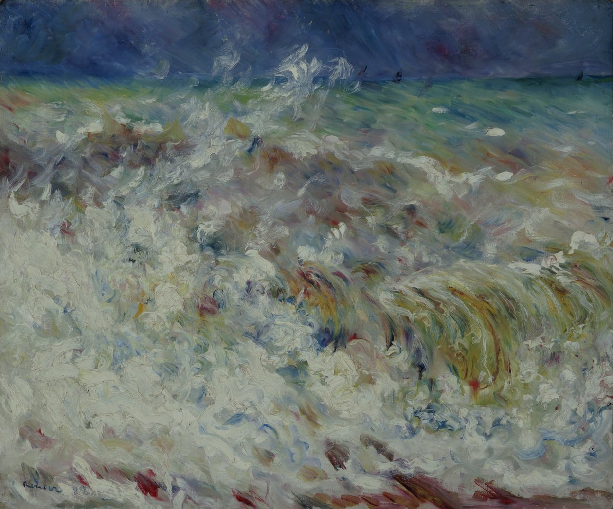海浪 作者 皮埃尔·奥古斯特·雷诺阿