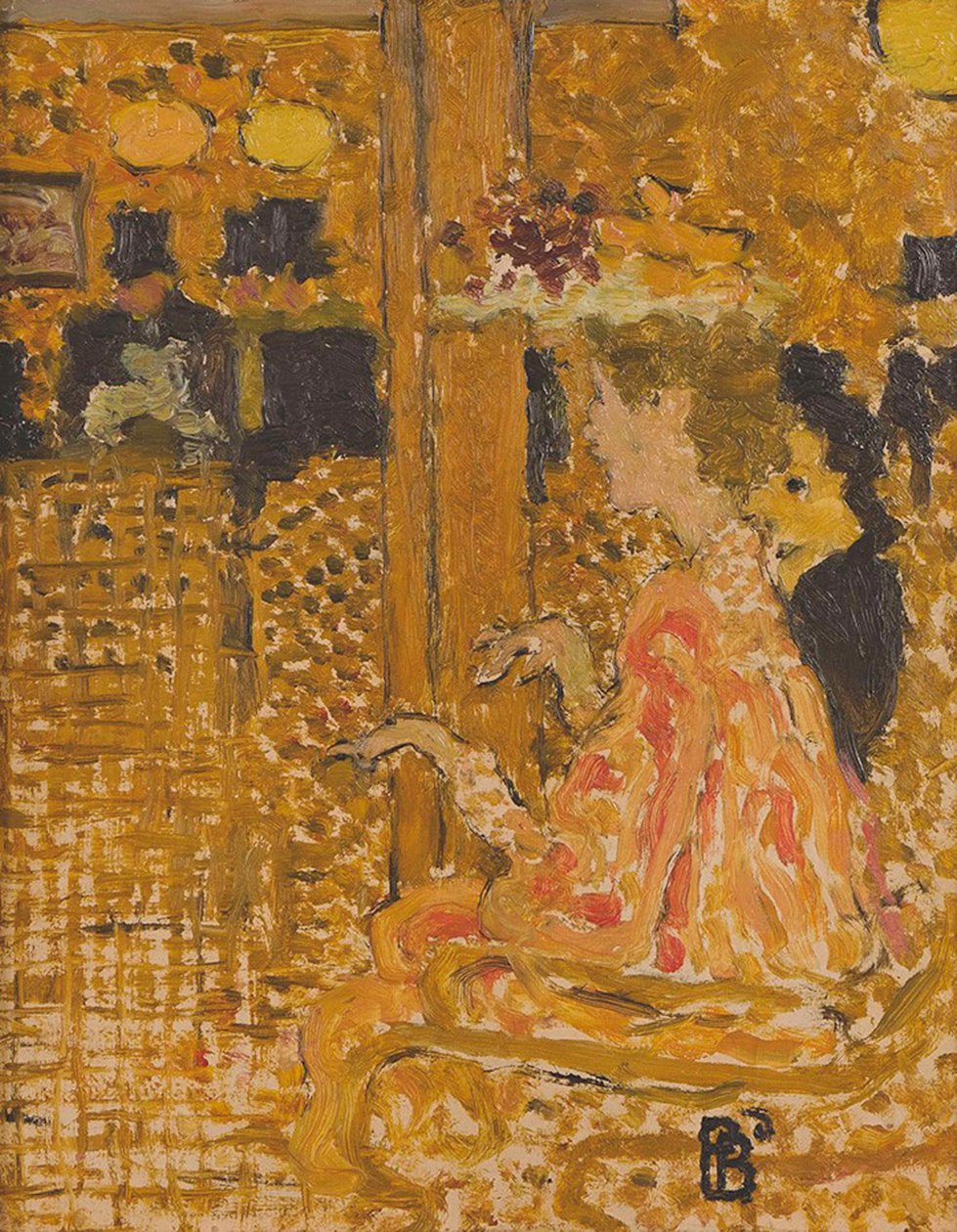 在酒吧，1892年。 作者 皮埃尔·邦纳德