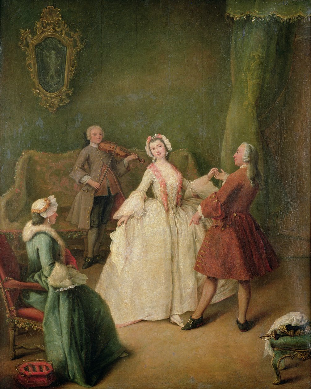 舞蹈课 作者 彼得·隆吉（Pietro Longhi）