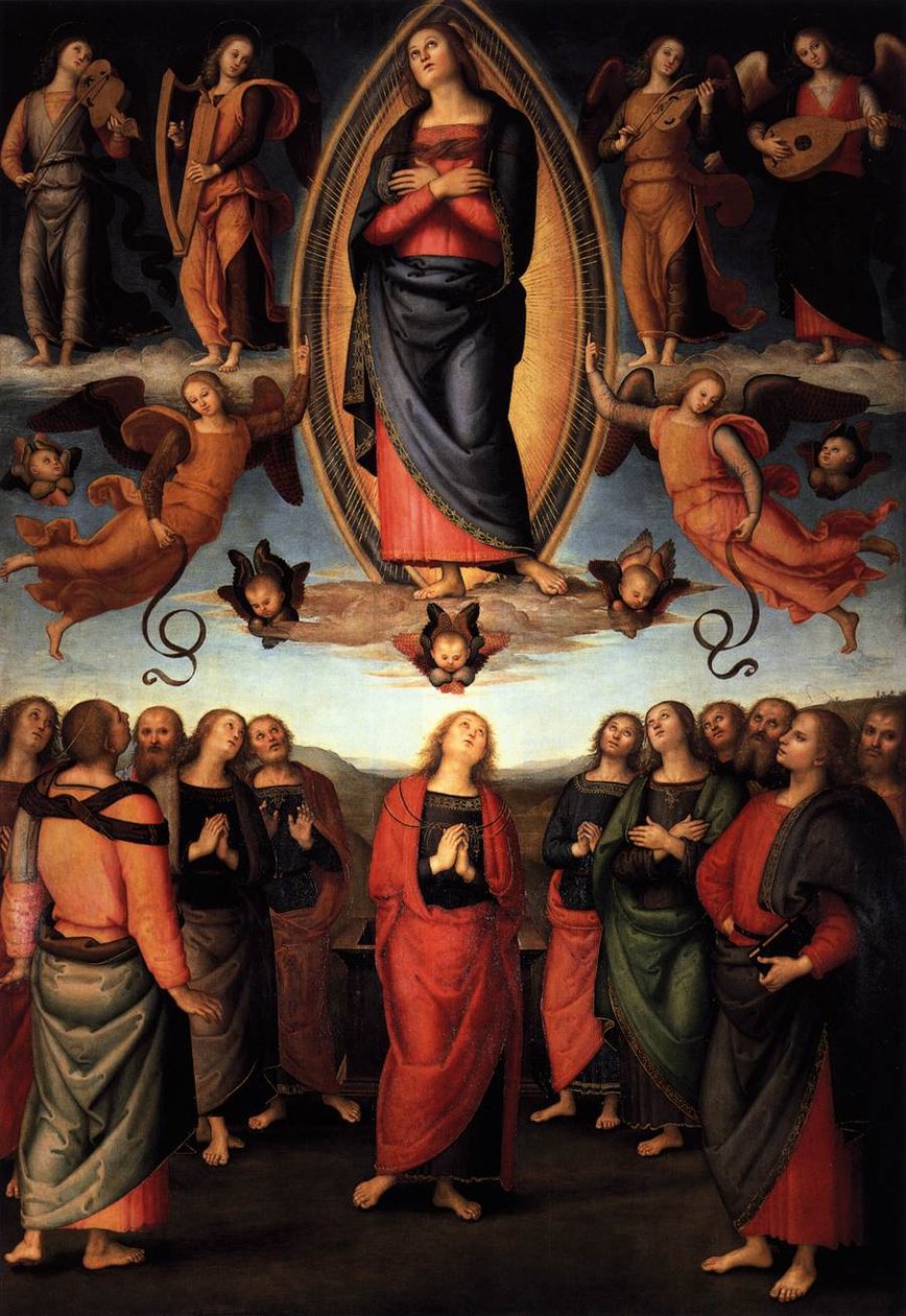 玛丽的假设 作者 彼得罗·佩鲁吉诺（Pietro Perugino）