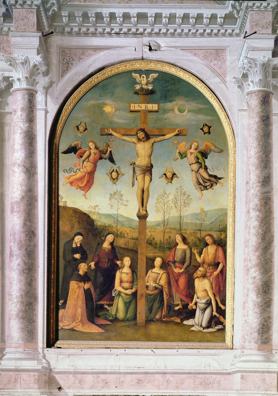 十字架（祭坛画） 作者 彼得罗·佩鲁吉诺（Pietro Perugino）