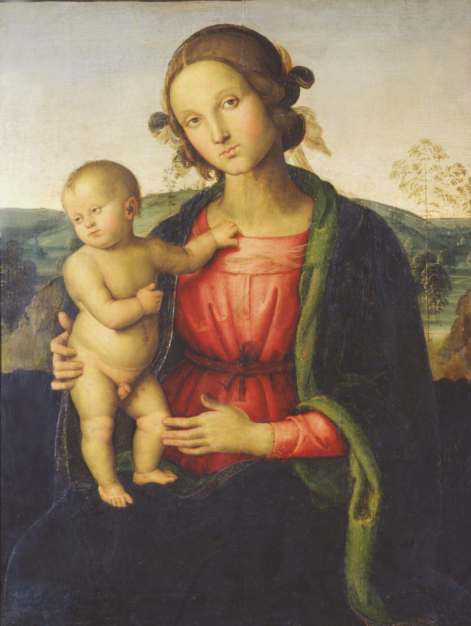 麦当娜和孩子 作者 彼得罗·佩鲁吉诺（Pietro Perugino）