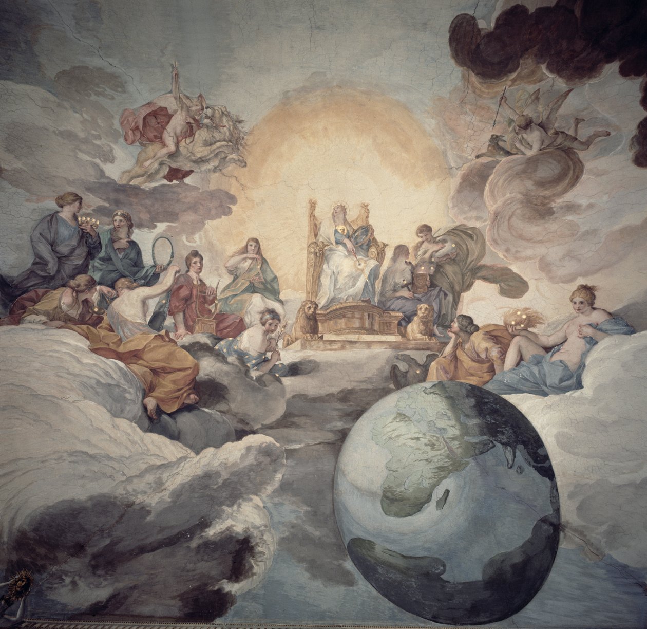 艺术寓言（天花板画） 作者 Pietro da Cortona