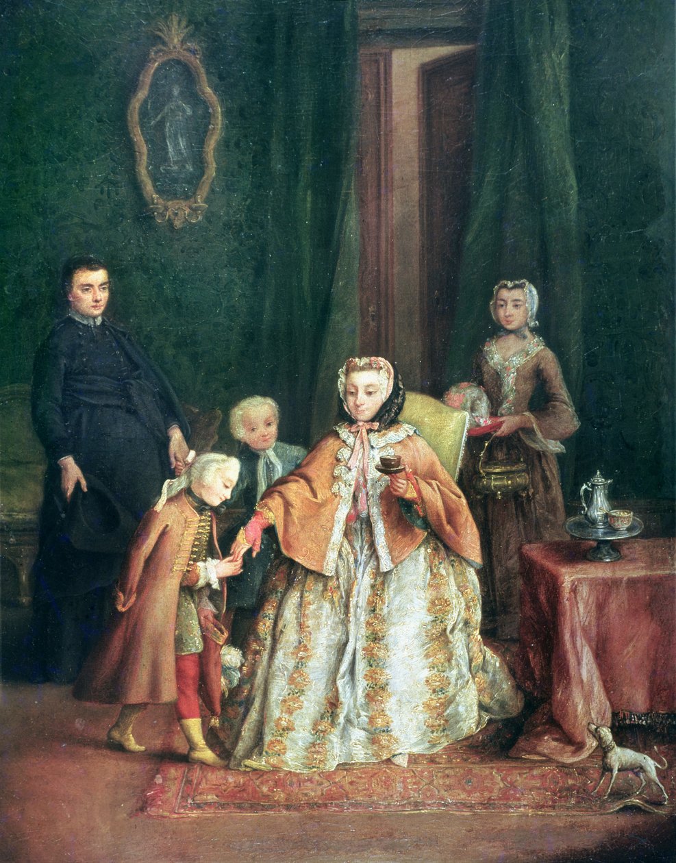 亲吻手 作者 彼得·隆吉（Pietro Longhi）