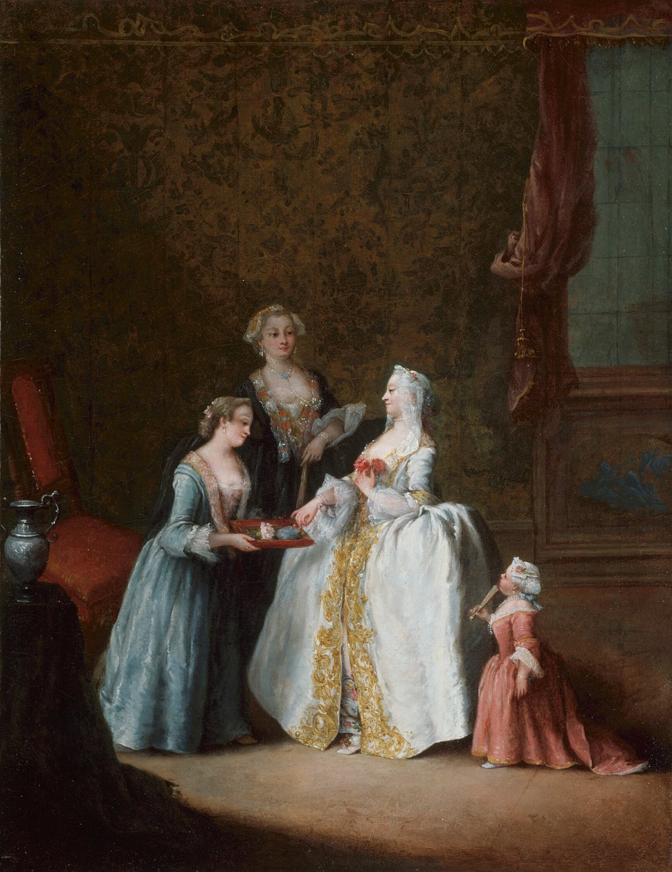 盥洗室里的女士 作者 彼得·隆吉（Pietro Longhi）