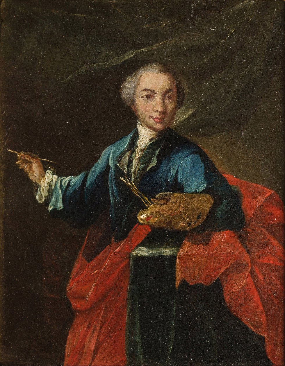 自画像c。 1750。 作者 彼得·隆吉（Pietro Longhi）