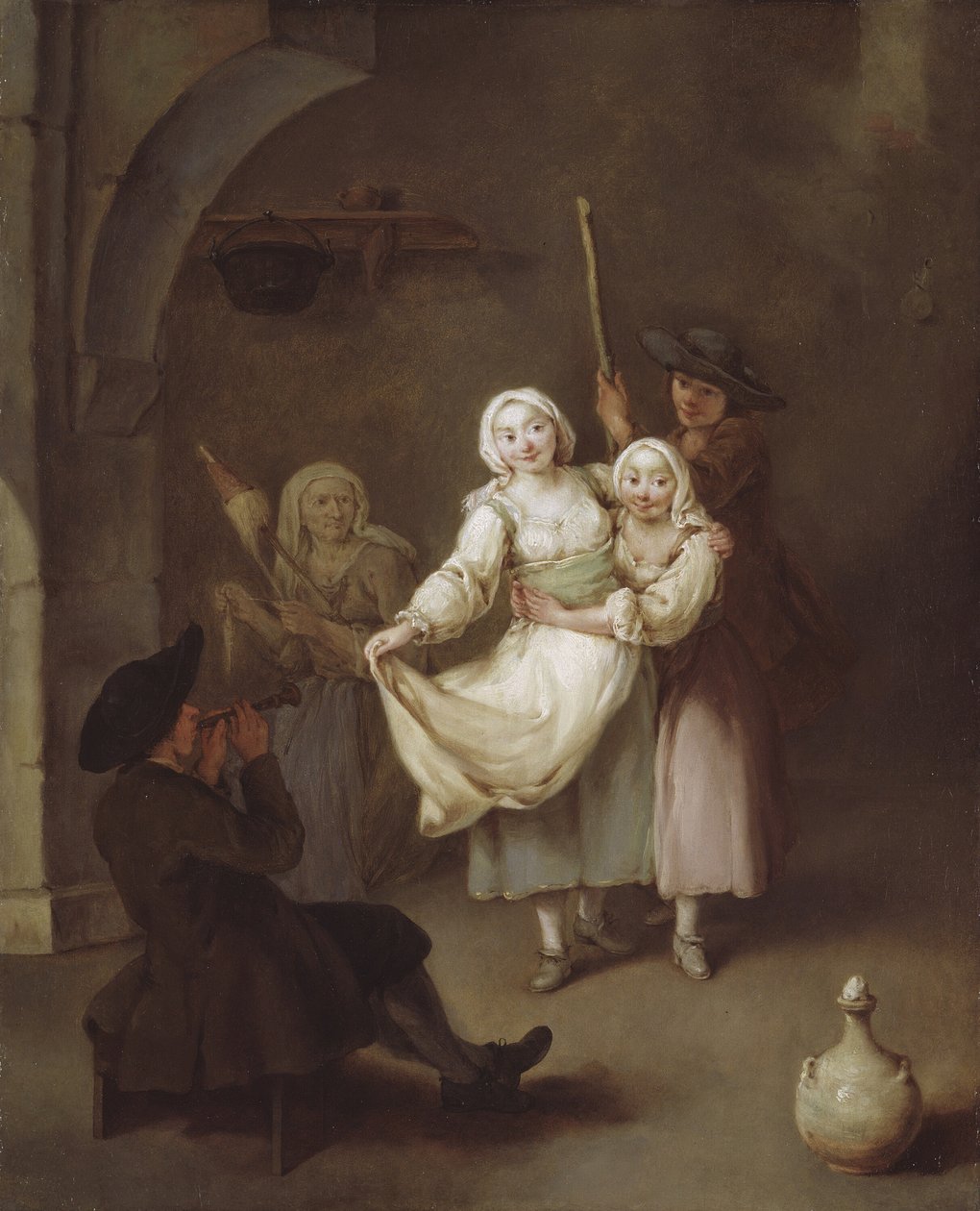 舞蹈》，约1750年。 作者 彼得·隆吉（Pietro Longhi）