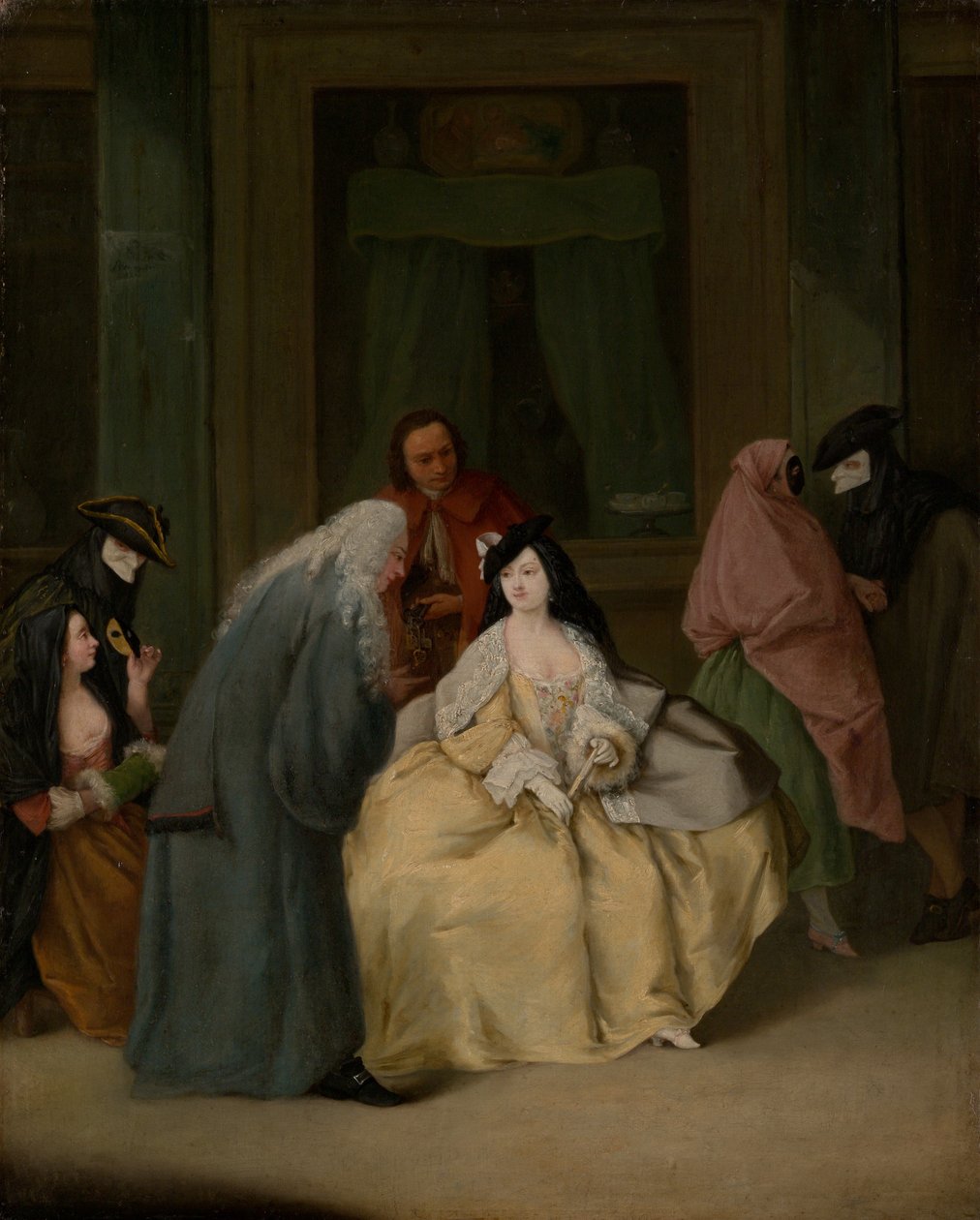 会议，1746年。 作者 彼得·隆吉（Pietro Longhi）