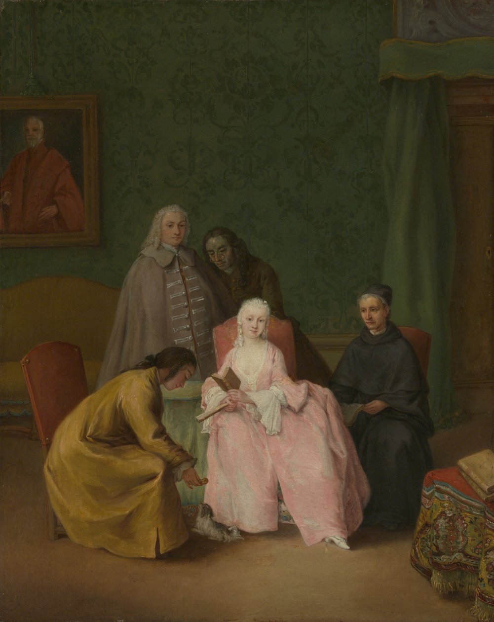 拜访，1746年。 作者 彼得·隆吉（Pietro Longhi）