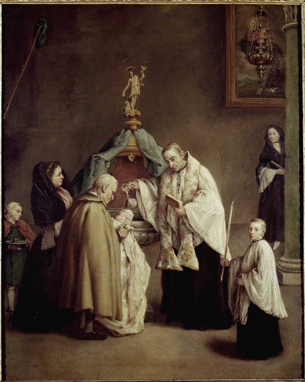 The baptism 作者 彼得·隆吉（Pietro Longhi）