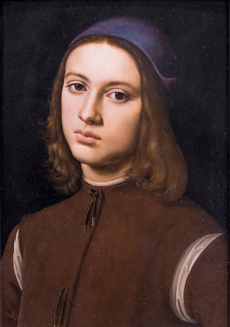 一位年轻人的肖像 作者 彼得罗·佩鲁吉诺（Pietro Perugino）