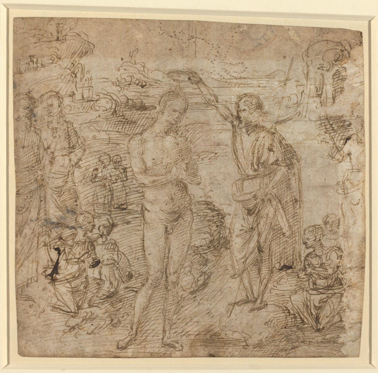基督的洗礼 作者 彼得罗·佩鲁吉诺（Pietro Perugino）