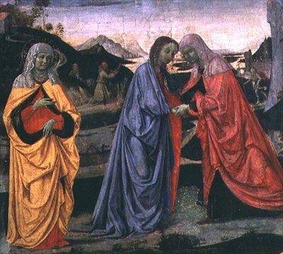 探视》（面板上的钢笔画 作者 彼得罗·佩鲁吉诺（Pietro Perugino）