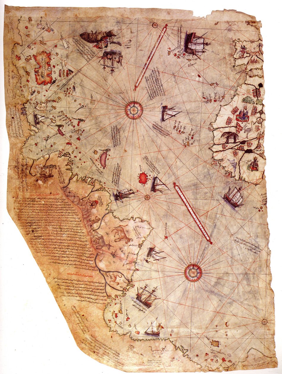 皮里里斯世界地图，1513年 作者 皮里雷斯