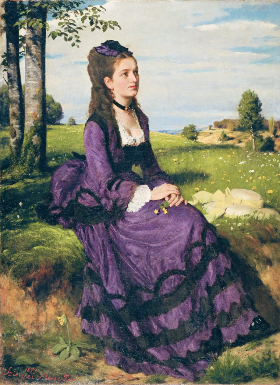 紫罗兰的女人，1874年 作者 帕尔辛耶梅尔塞