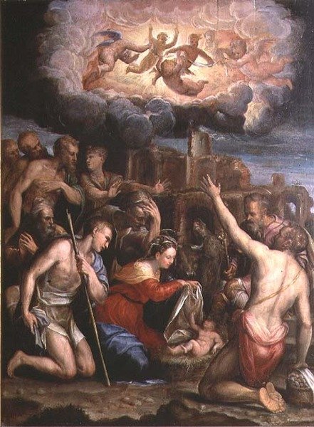 牧羊人的崇拜 作者 Prospero Fontana