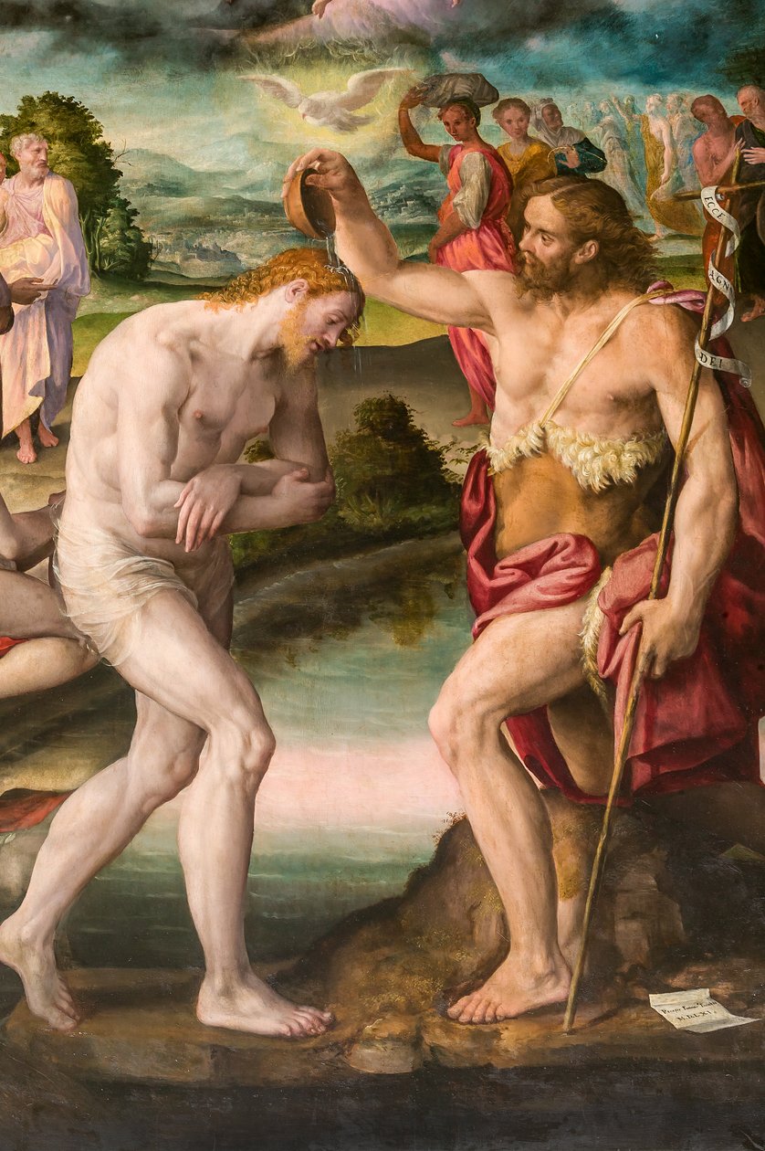 约翰为基督施洗 作者 Prospero Fontana