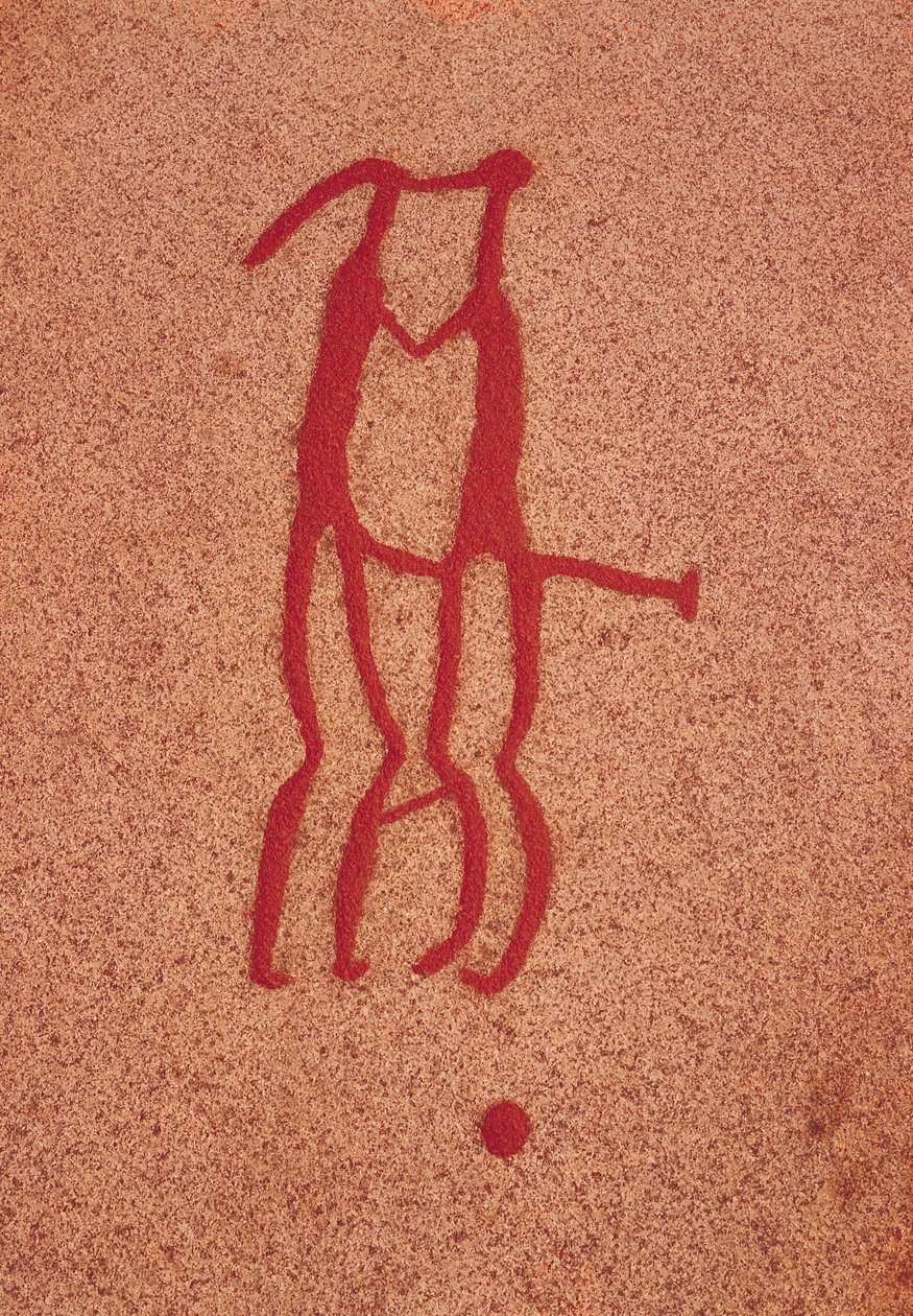 偶像情侣（岩画） 作者 原史