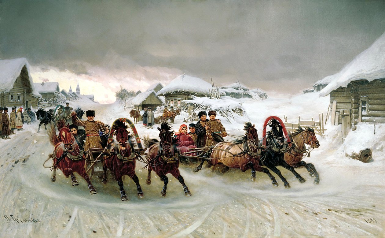 雪绒花》，1889年 作者 彼得·格鲁辛斯基