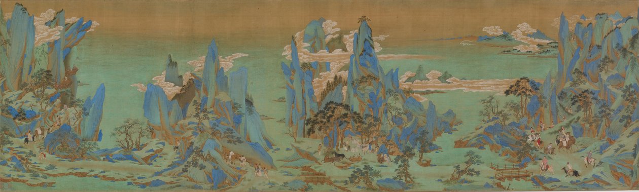 蜀道难；长 作者 仇英