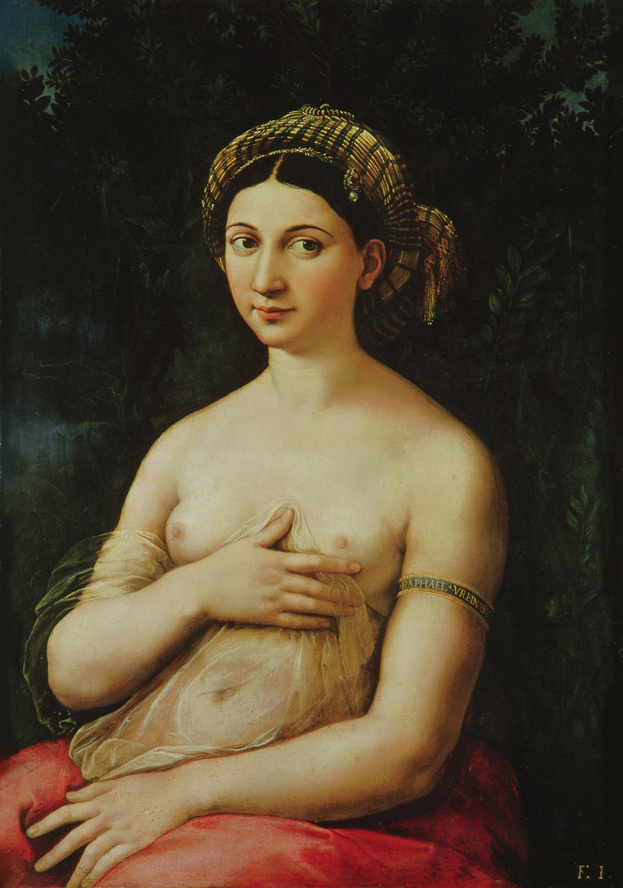 La Fornarina，1516（小组） 作者 拉斐尔（Raffaello Sanzio Raphael）