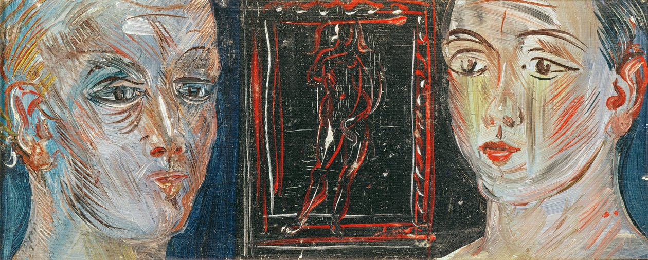 两个女人的头（布面油画） 作者 拉乌尔·杜菲