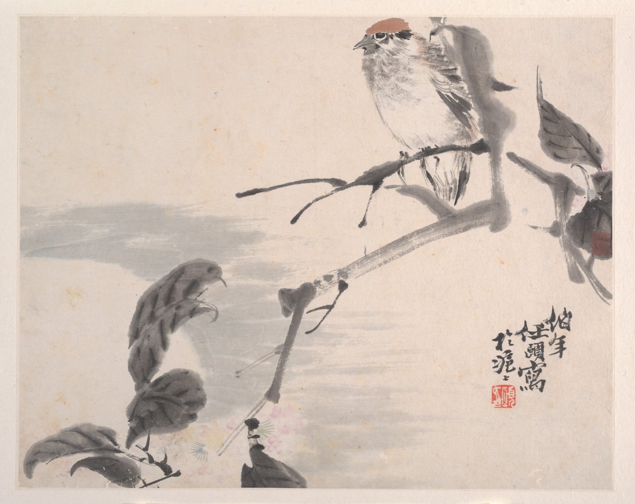 动物，花卉和鸟类，十九世纪。 作者 任义