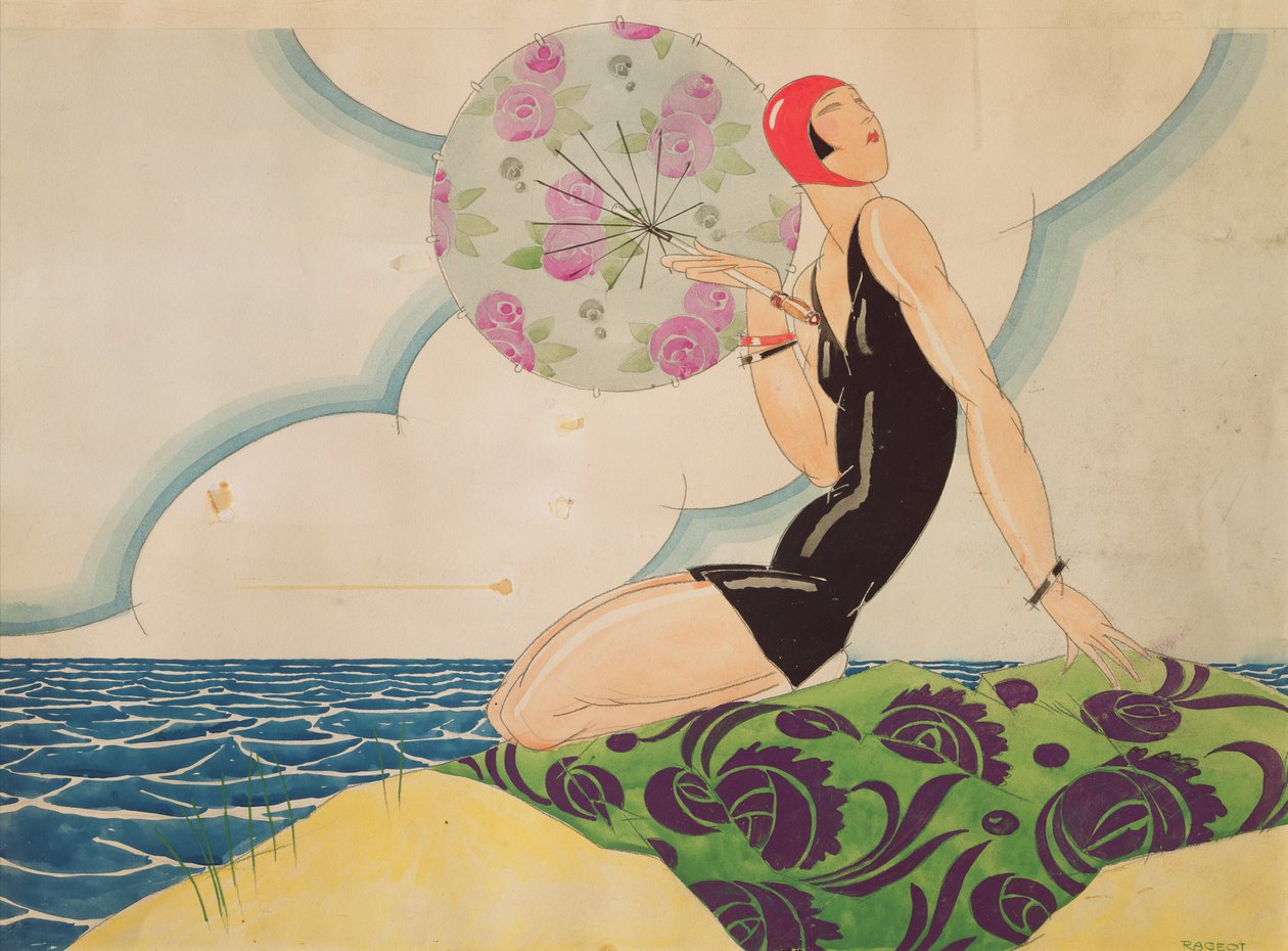 Bather，c.1925 作者 雷内·文森特