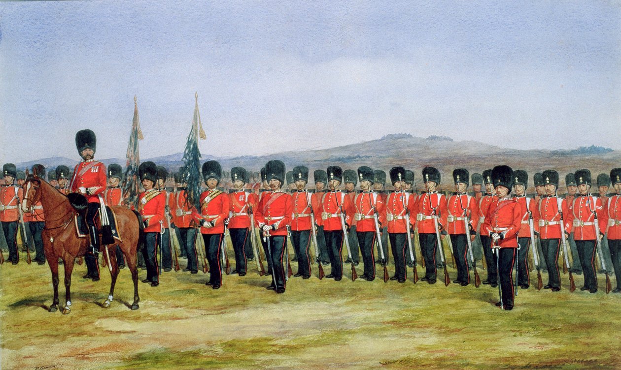 皇家Fusiliers，1876年 作者 理查德·辛金