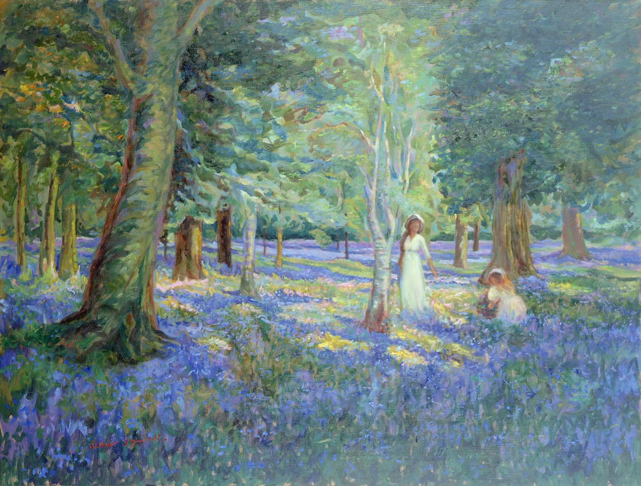 Bluebell Wood，1908年 作者 罗伯特·廷德尔