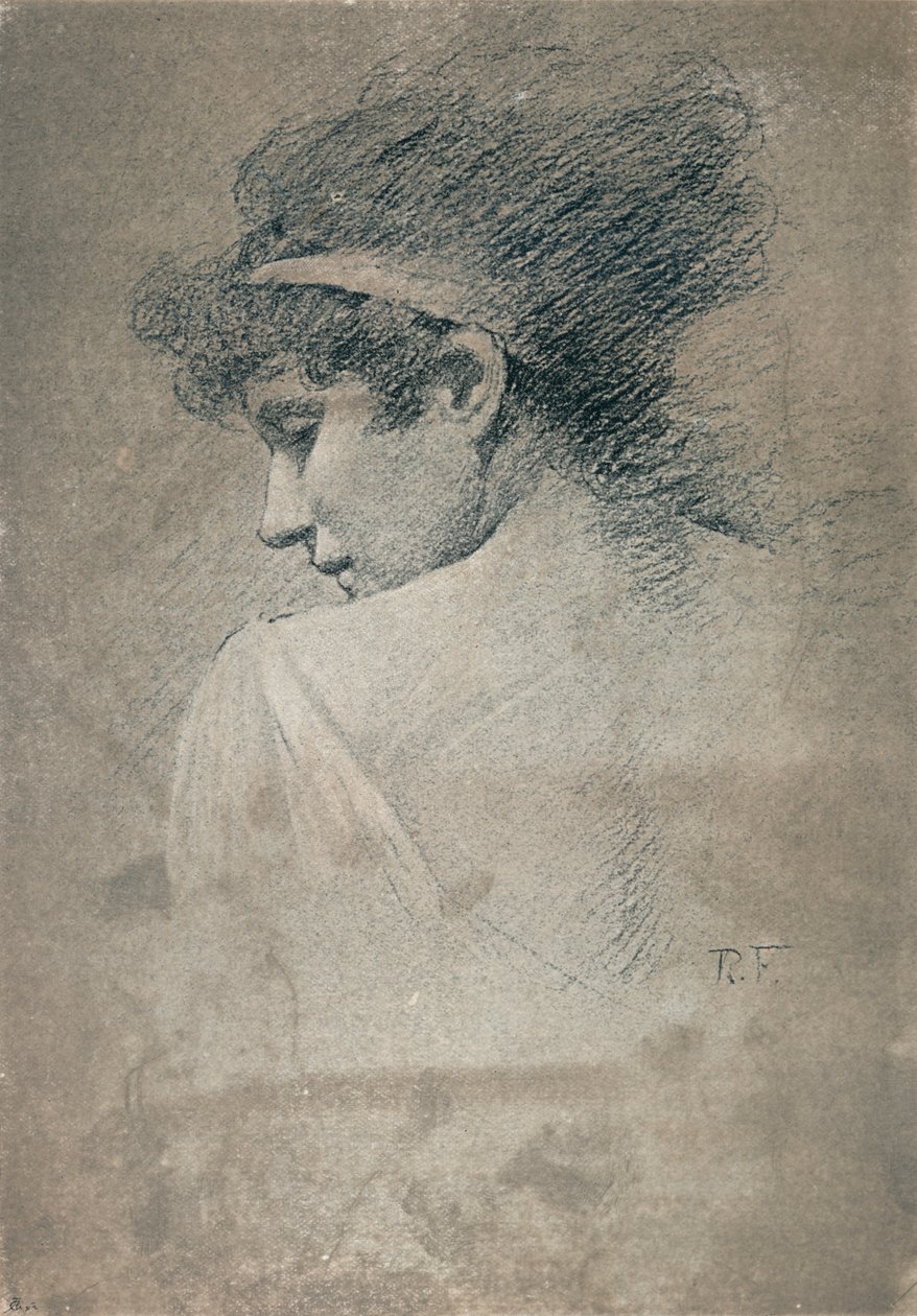 女性研究，c1895，1897年 作者 罗伯特·福勒