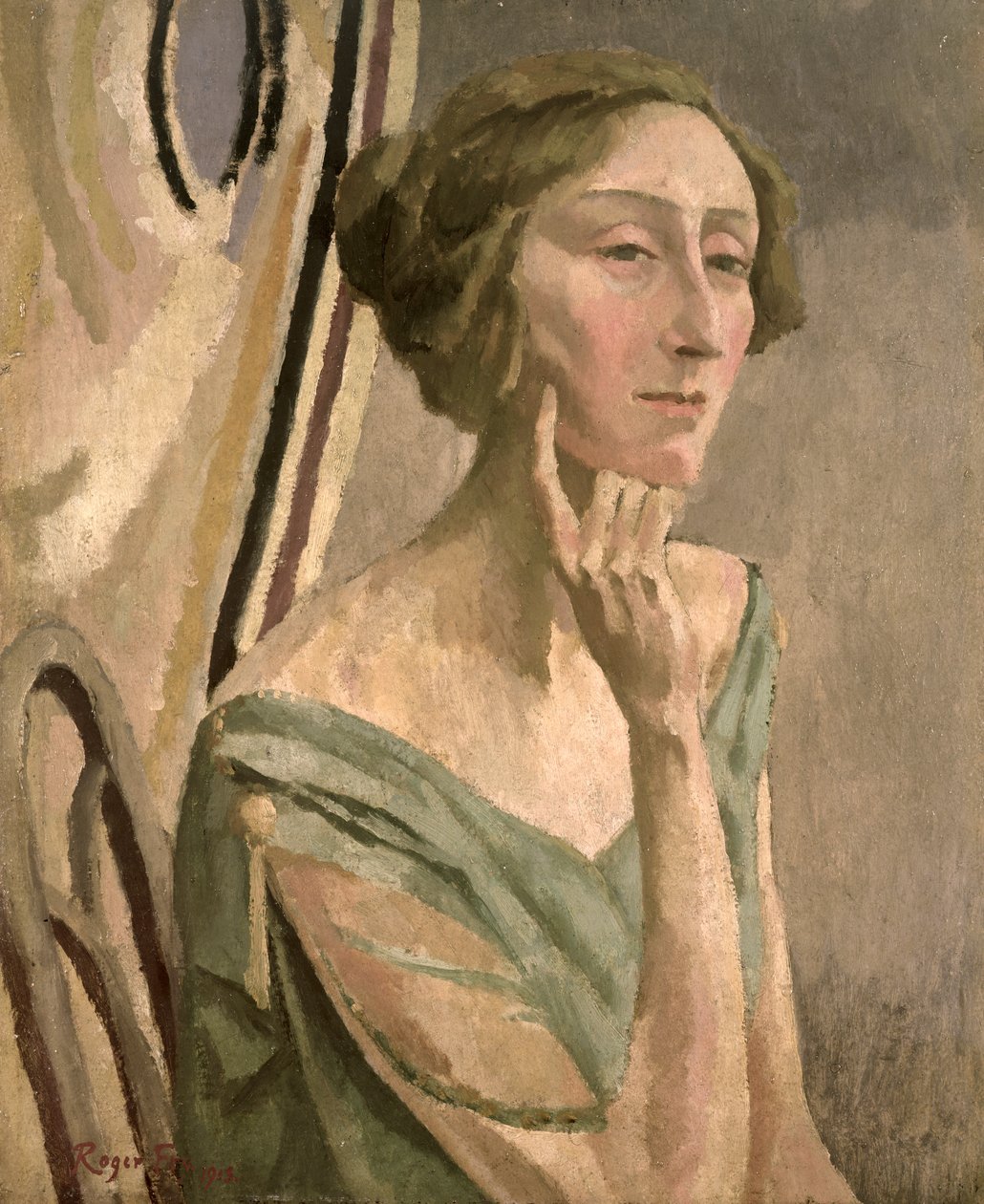 伊迪丝西特韦尔（1887-1964）的肖像，1915年 作者 罗杰·艾略特·弗莱