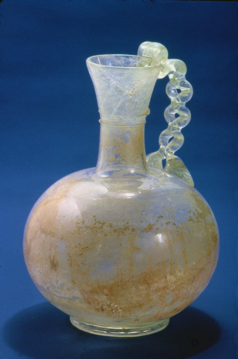 玻璃壶，罗马，3世纪（玻璃） 作者 小说